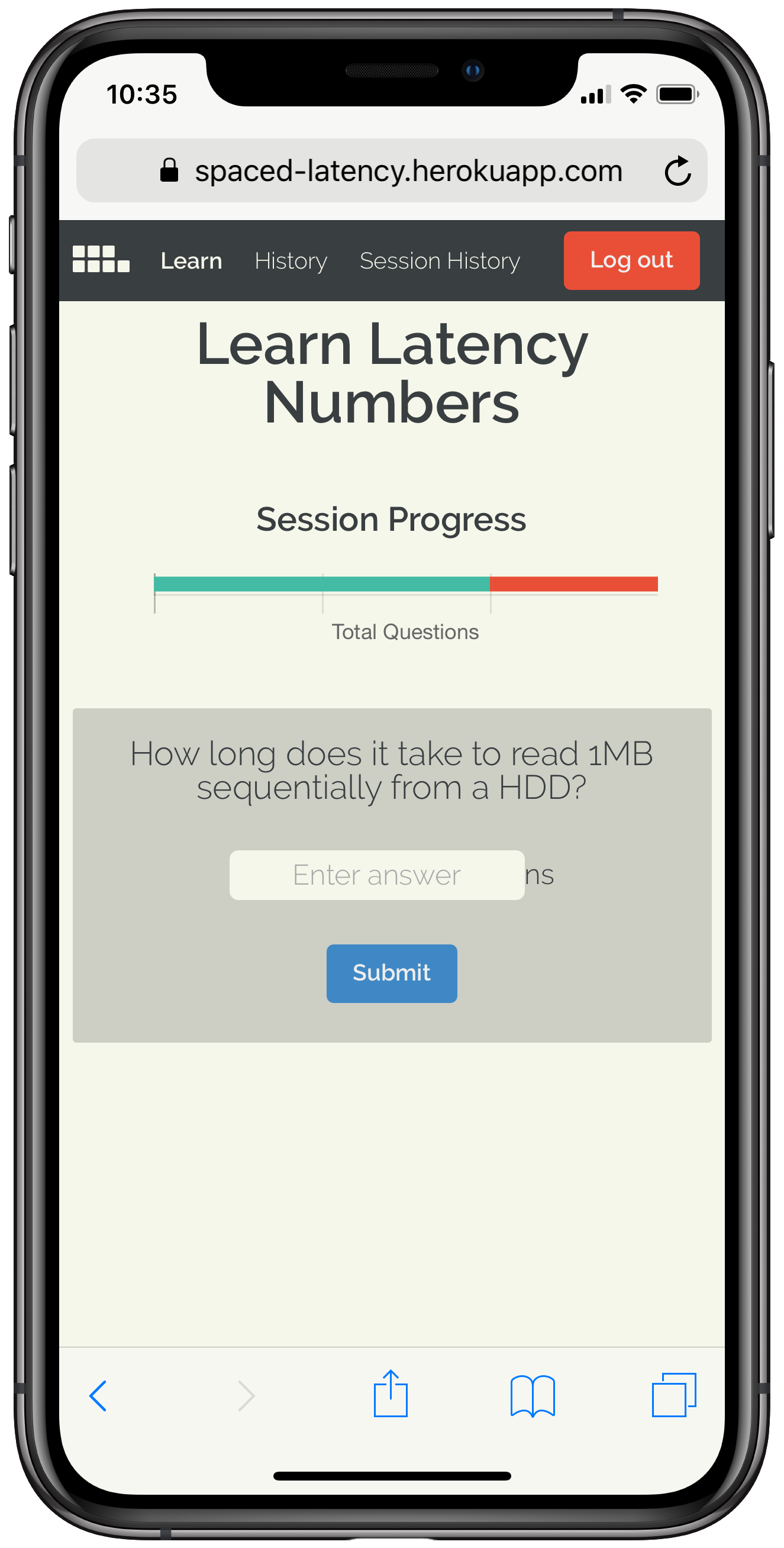 Answer questsions on your mobile Answering a question on a mobile phone